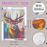 Deer Diamond Art Painting Kits for Adults Beginners, 5D Elk Diamond Dot Art Kit, Full Round Drills Animal Gem Art Paint by Diamonds,Moose DIY Crafts for Home12 x 16 Inches DIYDECORFUN