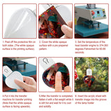 10Pcs Sublimation Keychain Blanks Bulk with LED Keychain Acrylic Lighted Transfer DIY Crafts with Keyrings for Photos (Heart) YWNYT