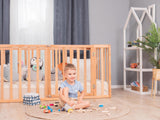 BUSYWOOD Montessori Floor Bed with Rails - Kids Bed Frame - Floor Bed Frame Toddler - Toddler Bed - Montessori Bed - Toddler Floor Bed - Montessori Floor Bed - Toddler Bed Frame (Model 6.3, Floor bed) BUSY WOOD