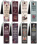 HTTDMY 8PCS Diamond Painting Art Bookmarks,Cute Acrylic Bookmarks Crafts Kits Gifts with Pendants for Adult Women Book Lovers (Dark Romance) HTTDMY