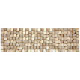 Empire Art Direct Textured II Rugged Blocks with Gold Leaf, 3D Wood Wall Art, Ready to Hang, 72" x 22", Living Room,Bedroom Empire Art Direct