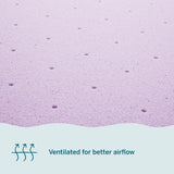 Lucid 3 Inch Lavender Infused Memory Foam Mattress Topper - Ventilated Design – Pressure Relieving Bed Topper - Mattress Pad – CertiPur Certified - Full Size LUCID