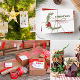 4 Rolls Natural Jute Twine, Red, Green & White - 70m/Roll Joyberg