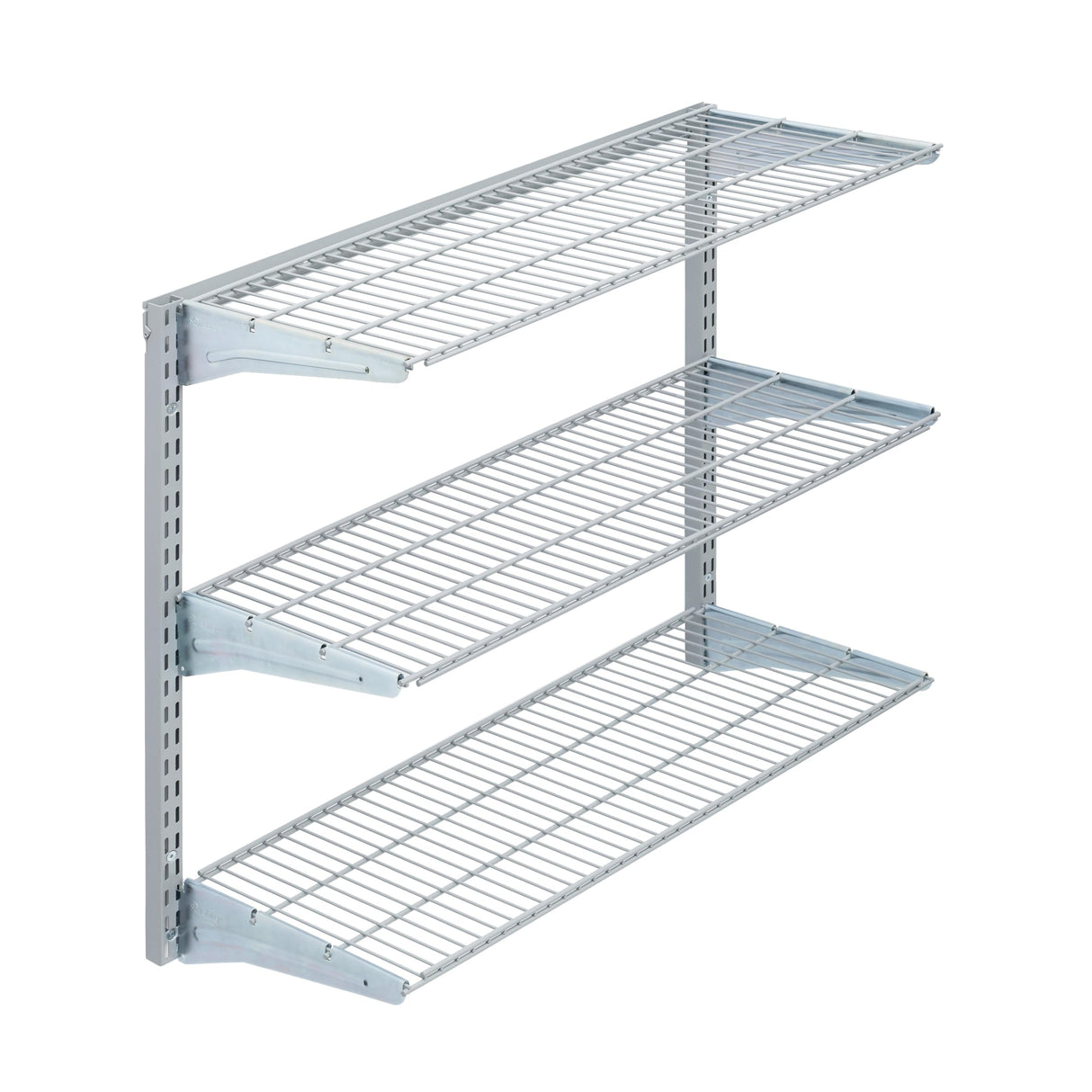 Triton Products 1795 Storability 34-Inch Length by 32-Inch Height Wall Mount Shelving Unit with 3-Wire Shelves, Grey Triton Products