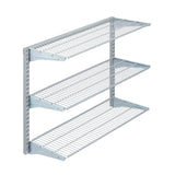 Triton Products 1795 Storability 34-Inch Length by 32-Inch Height Wall Mount Shelving Unit with 3-Wire Shelves, Grey Triton Products