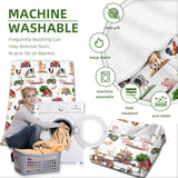 Buyyet Farm Animal Baby Blanket,Farmhouse Barn Neutral Baby Blanket for Boy Girl,Nursery Cow Chicken Pig Sheep Fleece Swaddle Receiving Blanket, Soft Newborn Toddler Kid Crib Bedding 40''x50'' for Kid Buyyet