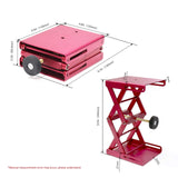ULAB Scientific Lab Jack, Aluminium Lift Table, Jack Platform 4.8"x5.5" Max. Height up to 9.5", Heavy Duty, ULJ1001 ULAB