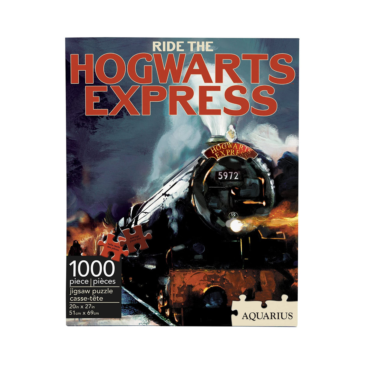 AQUARIUS Harry Potter Puzzle Hogwarts Express Train (1000 Piece Jigsaw Puzzle) - Officially Licensed Harry Potter Merchandise & Collectibles - Glare Free - 20 x 27 Inches AQUARIUS