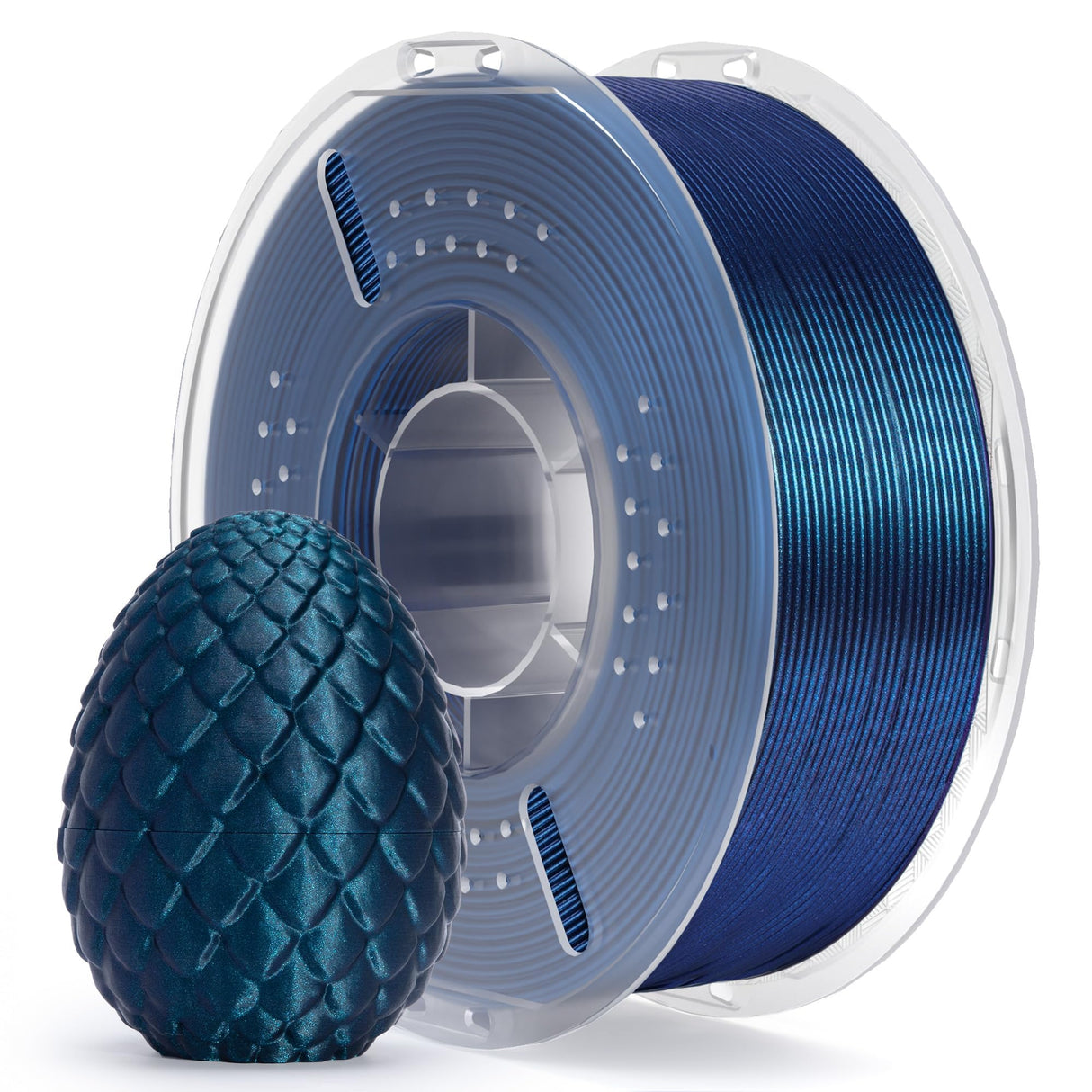 ELEGOO PLA Filament 1.75mm Galaxy Peacock Blue 1KG, Shiny 3D Printer Filament Dimensional Accuracy +/- 0.02mm, 1kg Spool(2.2lbs) 3D Printing Filament for Most FDM 3D Printers ELEGOO