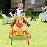 Yeeeasy Toddler Trampoline Baby Trampoline - Mini Trampoline for Kids 1 Year Plus Nursery Trampoline with Handle, Baby Gifts for Boys and Girls, Indoor and Outdoor, Giraffe Yeeeasy