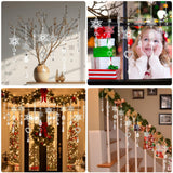 Crystal Ornaments Christmas Tree Decorations - 21pcs Christmas Tree Ornaments Sparkling Dazzling Festival Party Decoration Crystal Snowflake Design Hanging Ornament Holiday Season Home Decor Lapogy
