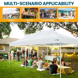 Hoteel Canopy 10x20 Heavy Duty Pop Up Canopy Tent with 6 Sidewalls,UPF50+ and Waterproof 1500mm,3 Height Adjustable,Upgraded Hexagonal Pipe,Commercial Instant Tent,for Picnic,Parties,Wedding,White Hoteel
