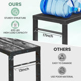 Murago 53x39x17 Patio Extra Wide Long Counter Height Bar Table with Weather Resistant, Outdoor Pub Bar Console, Waterproof, with Composite Top, Bottle Opener, Rustproof, Black Murago