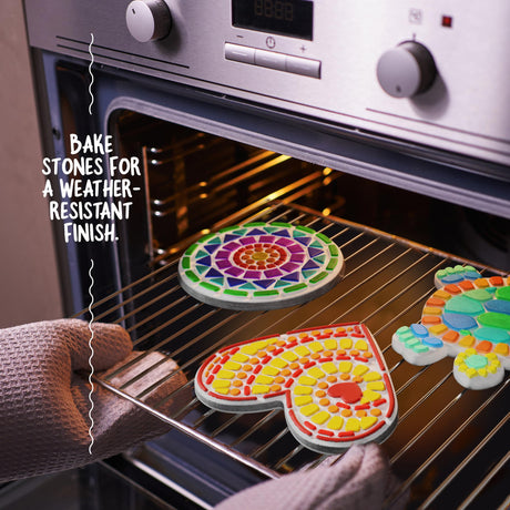 Stepping Stones Painting Kit for Kids - Outdoor Crafts - Paint 5 Garden Stone - Unicorn Craft Kits for Boys, Girls Ages 6-12 - Gifts for Boy, Girl Age 6, 7, 8, 9, 10 + Year Old - Summer Gift Dan&Darci