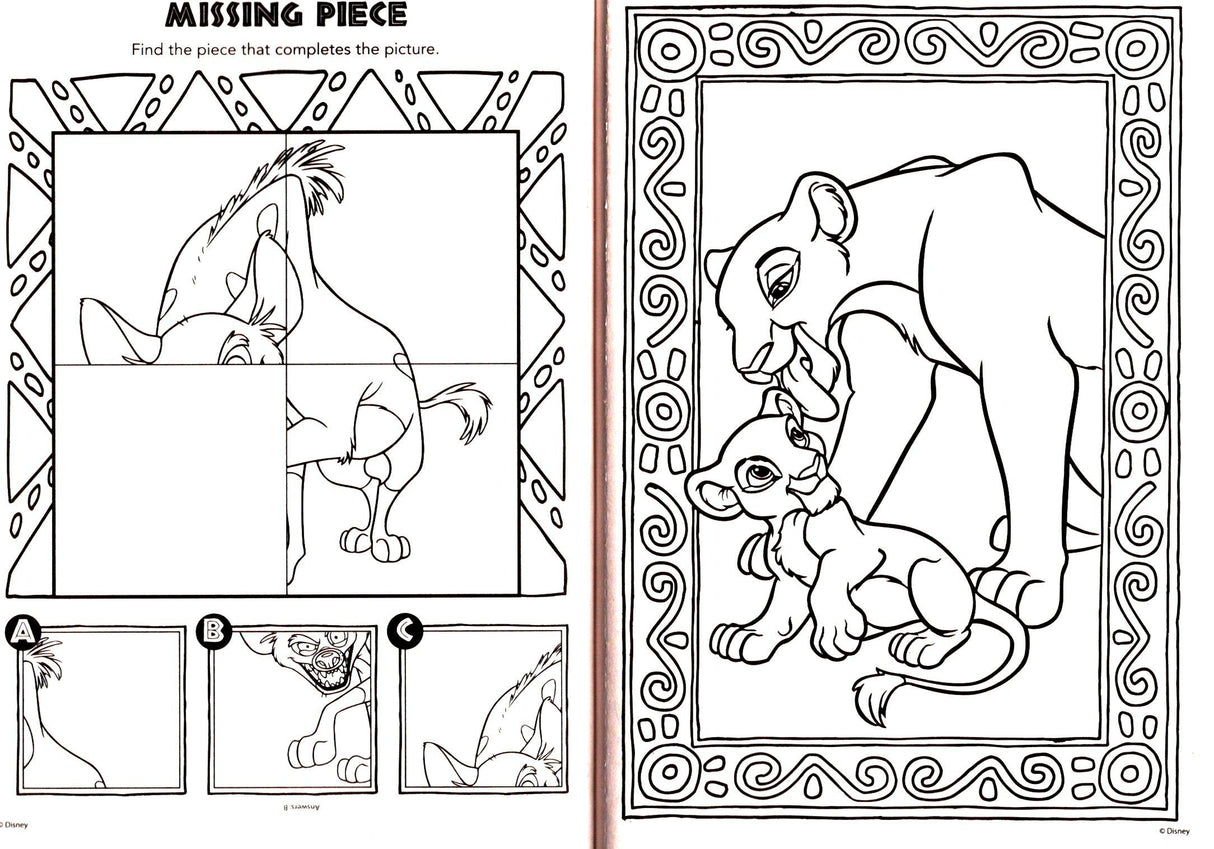 Disney - The Lion King - Gigantic Coloring & Activity Book - 200 Pages Disney