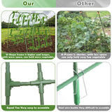 Cucumber Trellis for Raised Bed 65"×48", Garden Arch Trellis for Climbing Plants Outdoor, Metal Garden Trellis for Vegetables, Cucumber Trellis for Tomato, Bean, Pea, Grape, Plant, Squash Tetutor
