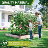 HIRALIY Cucumber Trellis for Climbing Plants Outdoor, 5 ft Tall Metal Garden Trellis, Arch Tunnel for Tomato Grape Vine Vegetables, Plant Support Archway for Garden Raised Bed, Green HIRALIY