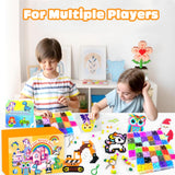 Fuse Beads Kit - 72 Colors 5mm Fuse Beads Set with Pegboards, Ironing Papers and Accessories, Fuse Beads 3 Boxes, DIY Craft Kits for Kids, Arts and Crafts Gifts for Girls & Boys Christmas Birthday AJAZPER