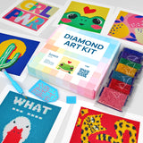 LuwoArte 6 Pack Diamond Painting Kits for Adults and Kids – Modern pop Art Style – Full Drill DIY Paint Gem Art – Brilliant 5D Diamond Painting Kit – Relaxing Craft for Home Wall Décor (Vibe) LuwoArte
