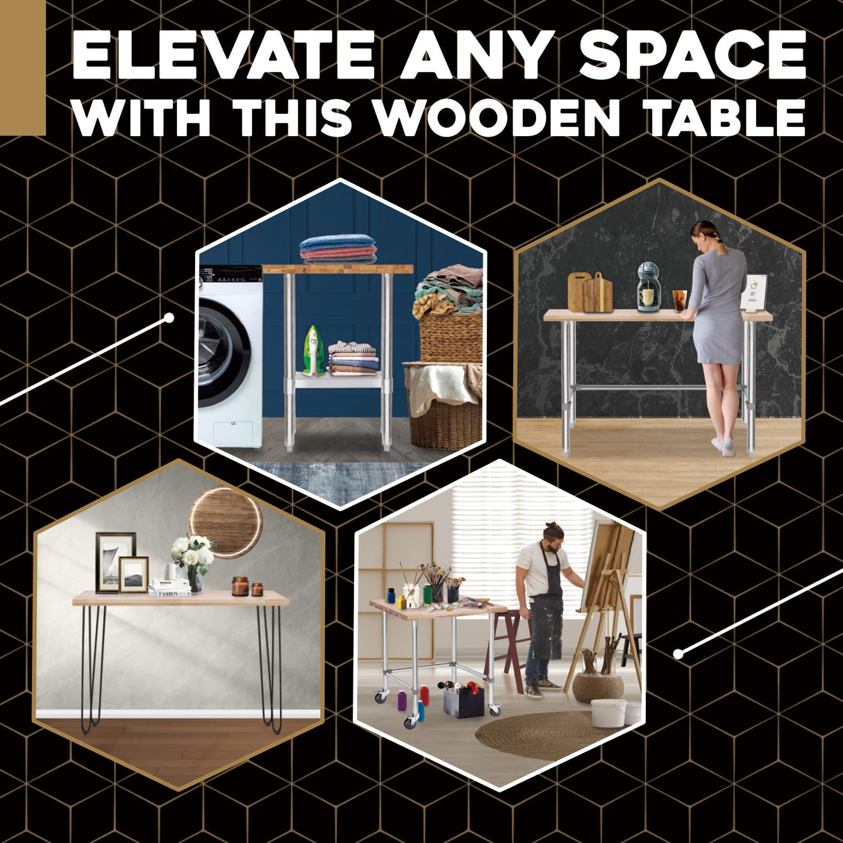 Multi-Purpose Maple Butcher Block Workbench Top - 30 x 24 x 1.5 in Natural Finish DuraSteel