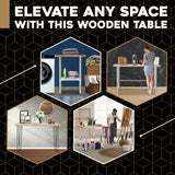 DuraSteel Butcher Block Counter Top - 24 x 12 Natural Maple Slab Work Bench Top for Kitchen, Side, Coffee, Kitchen Table - Optional Base Leg Units DuraSteel