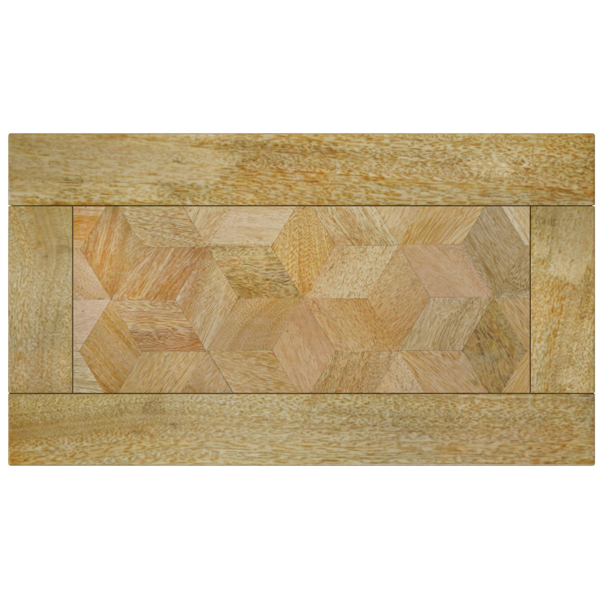 SIMPLIHOME Skyler SOLID MANGO WOOD and Metal Wide Rectangle Industrial C Side Table with Inlay Fully Assembled for The Living Room and Bedroom, 18 inch, Natural SIMPLIHOME