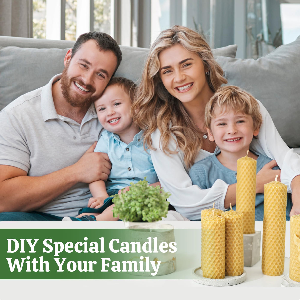 YASNAY White Beeswax Pellets 2LB, 100% Organic Beeswax, Beeswax for Candle Making, Body, Skin Care DIY, Lip Balm and Soap Making Supplies YASNAY