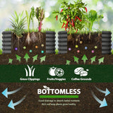 A ANLEOLIFE 2-Pack 4ft x 18” Tall Galvanized Raised Garden Beds Outdoor, Round Metal Planter Box for Planting Vegetables Flowers Herb, Anti-Rust & Easy-Setup, Quartz Grey A ANLEOLIFE