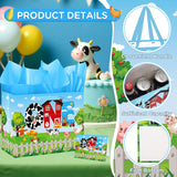 Farm Animals 1st Birthday Decorations Farmhouse Barnyard First Birthday Gift Bag with Tissue Papers Card One Birthday Wrapping Paper Bag for Kids Newborn 1st Birthday Baby Shower Christmas Party Innovoscape
