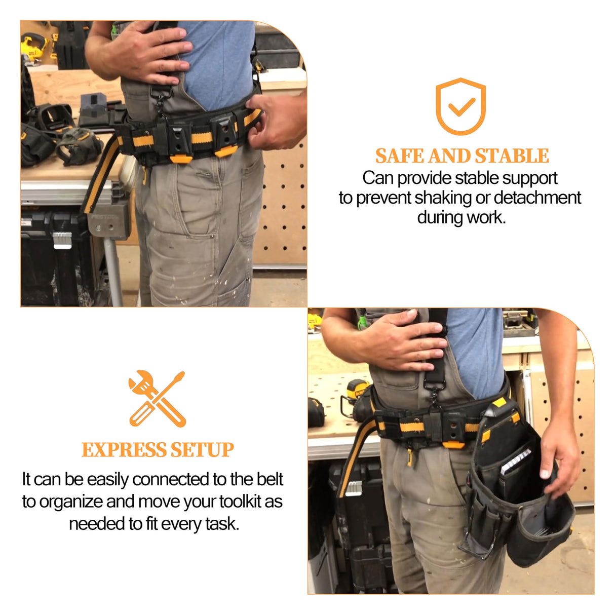 Tool Belt Clip Fits for TOU-CT Models ClipTech Pouches (3Pcs) LNATPPE