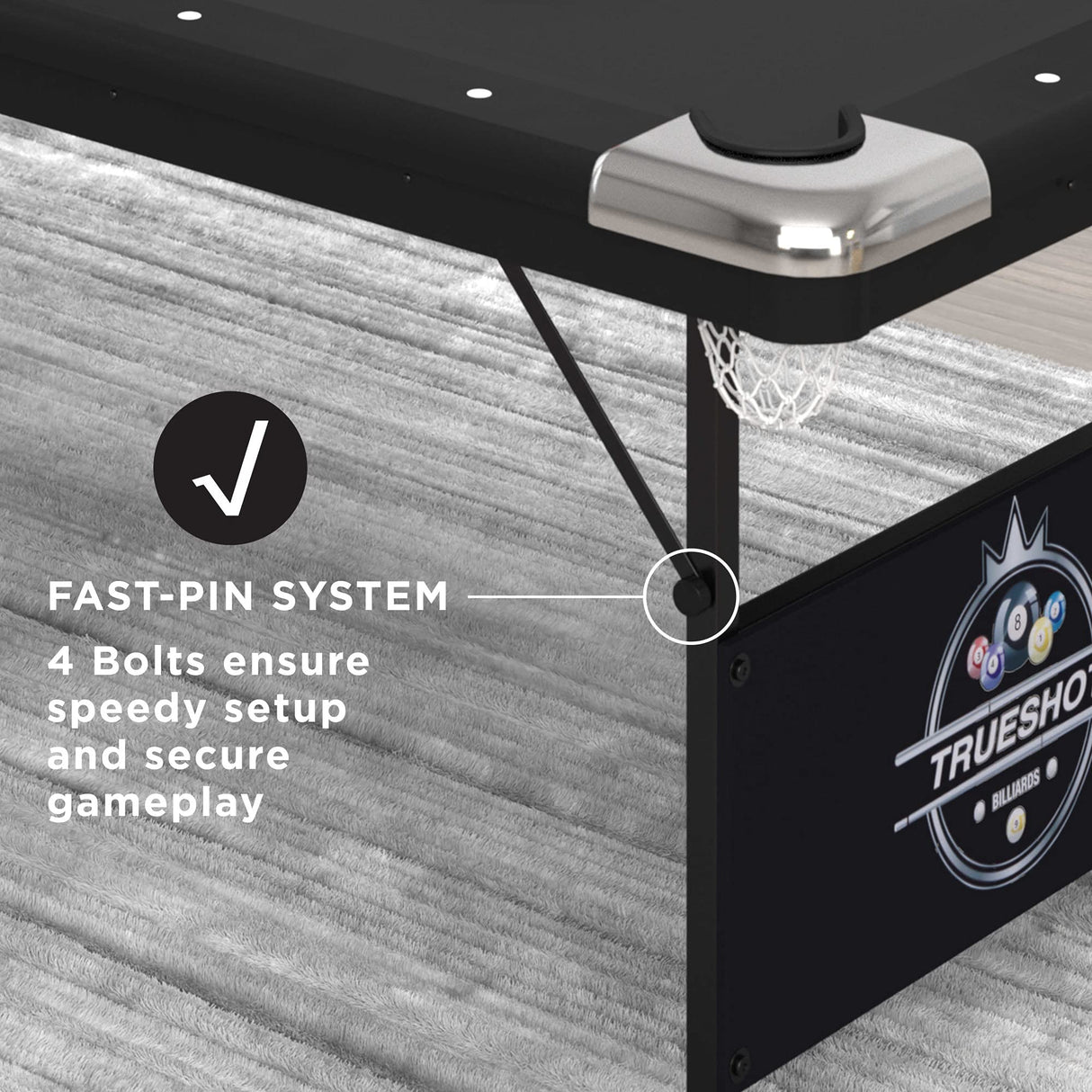 Fat Cat by GLD PRODUCTS Trueshot 6 Ft. Pool Table | Folding Legs for Storage | 64-6035 model Fat Cat