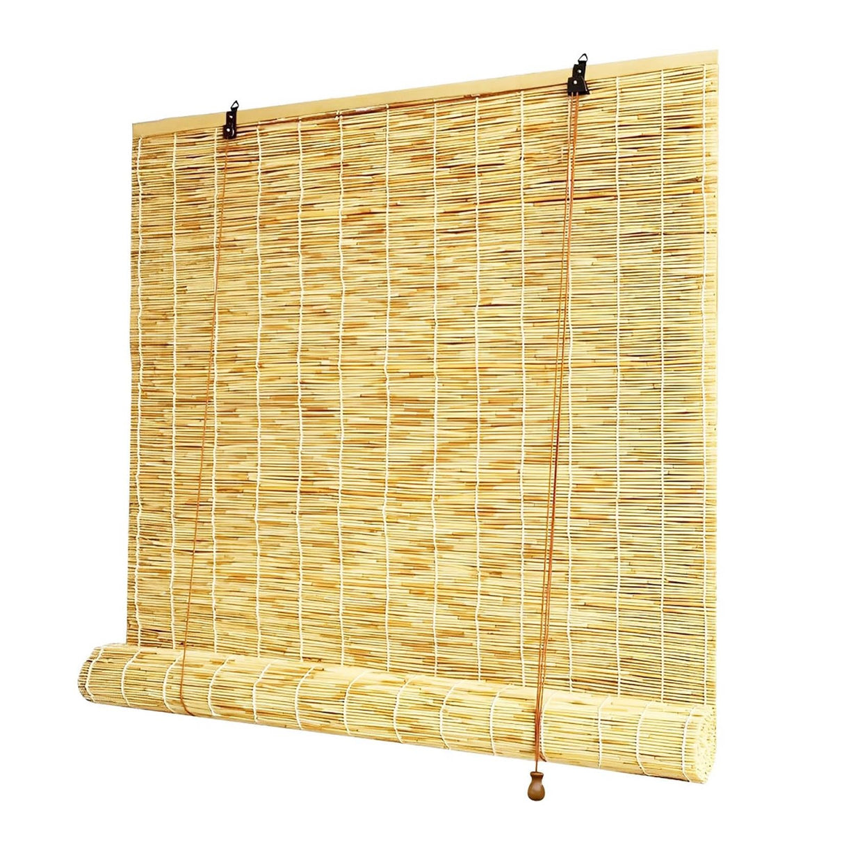 Natural Bamboo Shades for Patio 24 32 36 48 60 72 79 Inch Wide Outdoor Roll Up Blinds Waterproof Bamboo Roman Shades Privacy Sunshades Bamboo Blinds for Indoor Garden Porch Roll Up Bamboo Shades KaulaTrinx