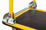 MaxWorks 80876- Foldable Platform Truck Push Dolly 330 lb. Weight Capacity Black and Yellow 28.75" x 18.75" x 33" MaxWorks