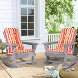 Sundale Outdoor Adirondack Rocking Chair with Cushion, HDPE Patio Plastic All Weather Adirondack Rocker, Water Resistant for Outside, Garden, Pool, Yard, Grey Sundale Outdoor