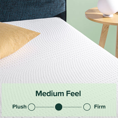 ZINUS Cooling Essential Memory Foam Mattress, King, White