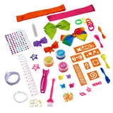 XOMG POP! Pop Star Hair Stylist Studio - Make Your Own Bows, Wraps, Barrettes and Charms - Comes With 3 Color Creams - Great for Kids Birthday Present Ages 8 and Up Cra-Z-Art