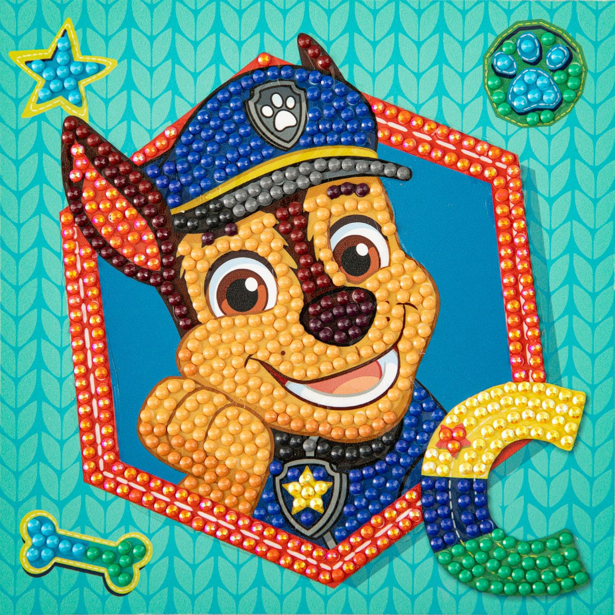 DIAMOND DOTZ PAW Patrol Chase Diamond Painting Kits for Adults - Diamond Art Kits a Relaxing Creative Craft Kit with Dotz Gems DIAMOND DOTZ
