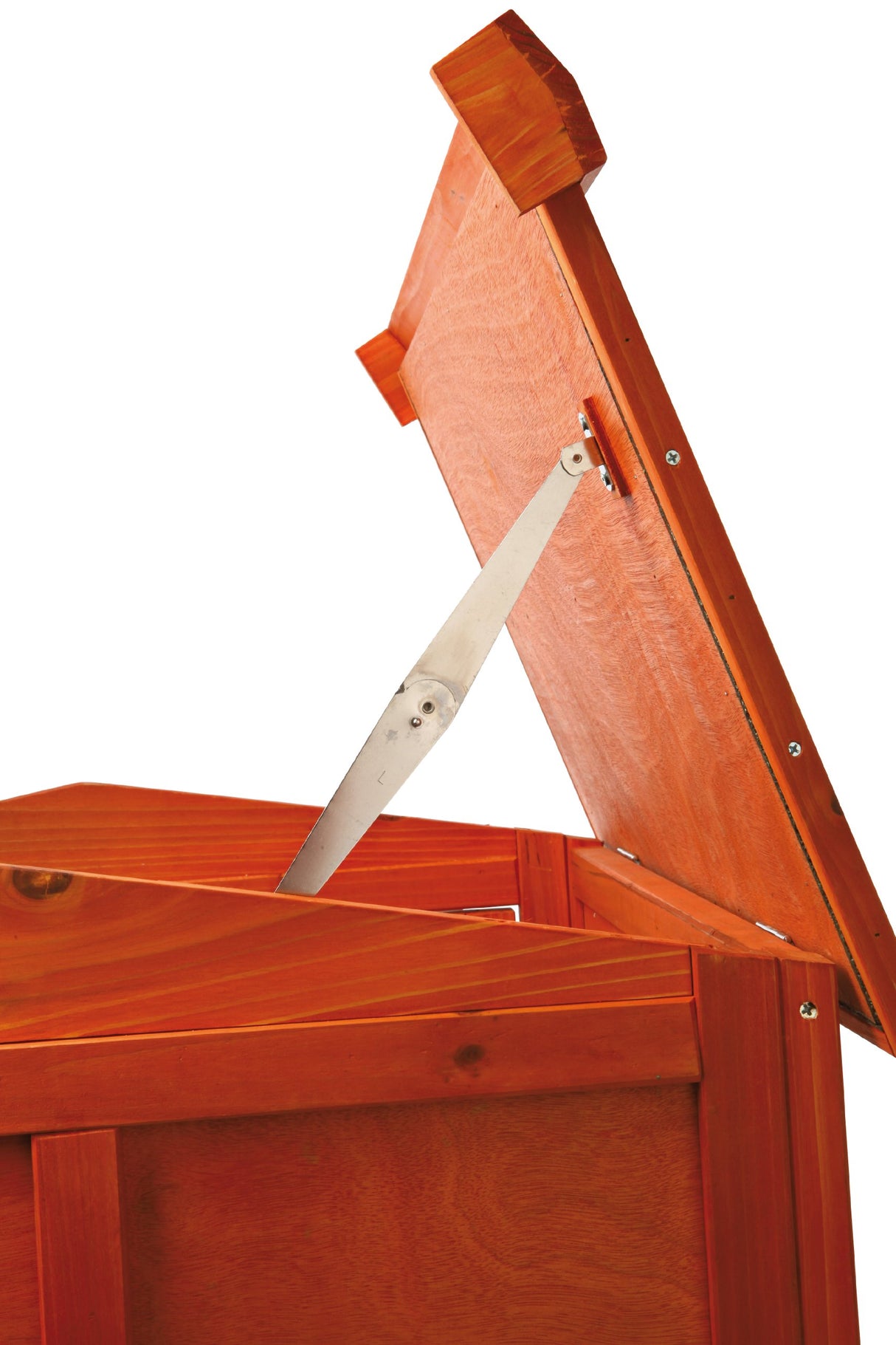 TRIXIE Natura Single Rabbit Hutch with Run, 2-Story with Ramp, Pull-Out Tray, Hinged Peaked Roof, for Rabbits or Guinea Pigs Small TRIXIE