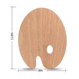 2 PCS Wooden Paint Palette Artist Palette Oil Paint Palette, Art Pallet for Painting Wood Palette 11.8"x8" LEKAYIHU