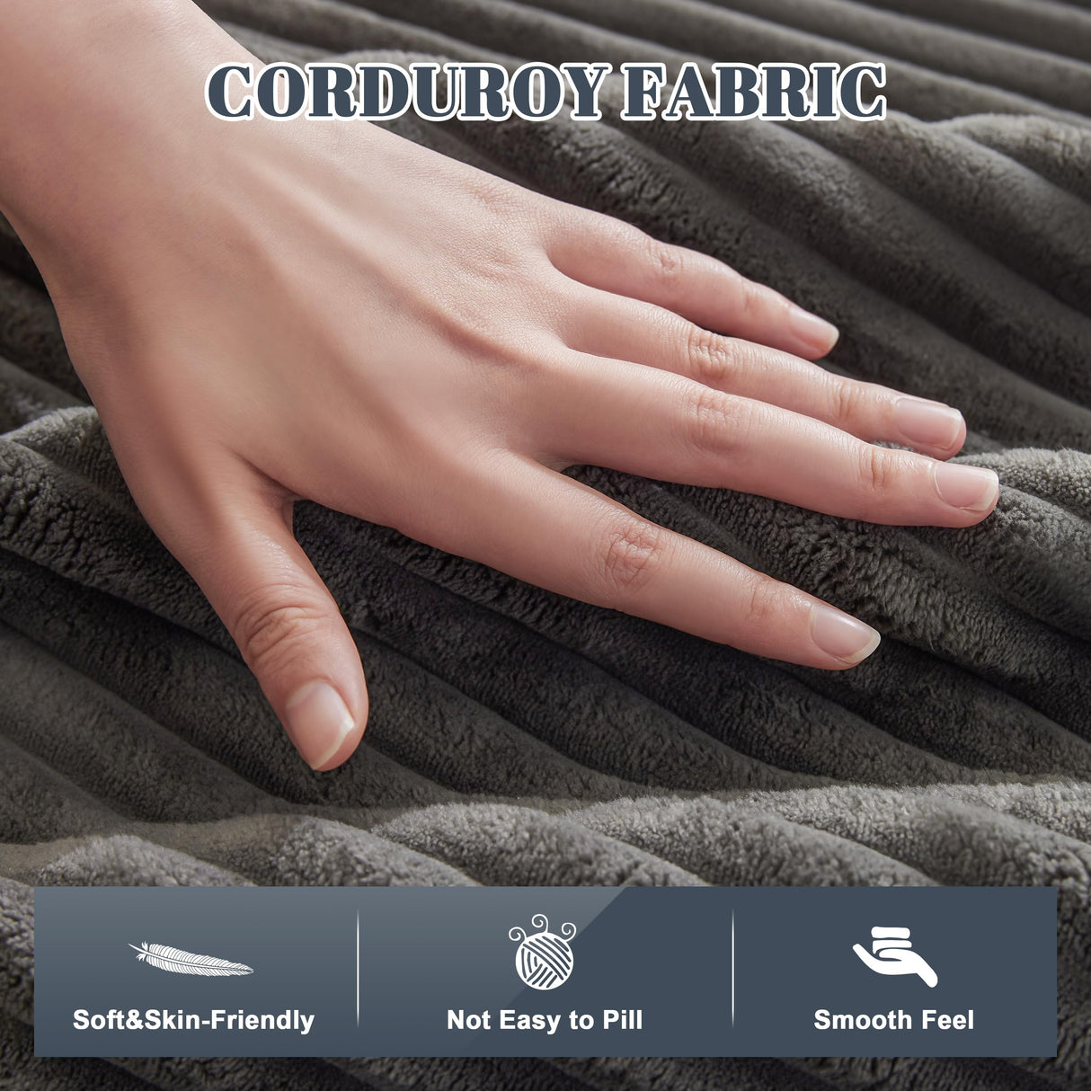 Mangodan 110” Cloud Sectional Couch, Boneless Sofa for Living Room, Modular Sectional Sofa with Deep Seat, Fluffy Couch with L-Shaped Chaise, No Assembly Required (Right-Facing Chaise, Dark Grey) Mangodan