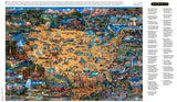 Buffalo Games - Dowdle - National Parks Map - 2000 Piece Jigsaw Puzzle for Adults Challenging Puzzle Perfect for Game Nights - Finished Size 38.50 x 26.50 Buffalo Games