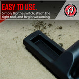 Adam's Polishes Wall Mounted Vacuum - Premium Car Detailing Vacuum for Garage or Shop | Powerful Suction Heavy Duty Detailing Adam's Polishes