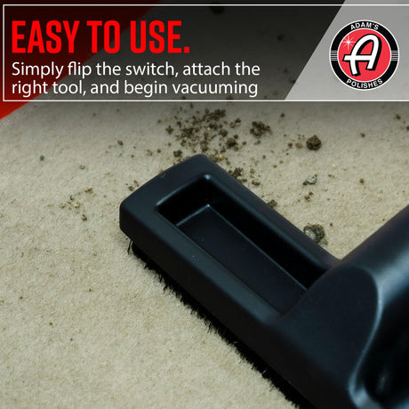 Adam's Polishes Wall Mounted Vacuum - Premium Car Detailing Vacuum for Garage or Shop | Powerful Suction Heavy Duty Detailing Adam's Polishes