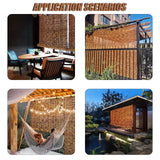 Patio Shades Roll Up Outdoor Bamboo Blinds for Outdoor Patio Bamboo Roll Up Shades, Bamboo Shades for Patio Outdoor Blinds for Porch Bamboo Roll Up Blinds 35×79in（W×H） Brown OCAZI