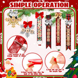 Gerrii 676 Pcs Christmas Ornament Kits DIY Christmas Crafts for Adults Letter Tiles Bell Bow Ribbon Snowflake Tree Decor for Kids Gifts Room Holiday Xmas Decorations Supplies Gerrii
