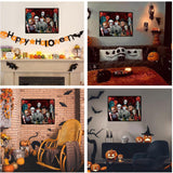 Sretoul Halloween Diamond Art Kits for Adults, Diamond Painting Kit Beginners Halloween, Horror 5D Gem Art for Adults with Round Gem Painting Gift Home Wall Decor 12x16 Inch Sretoul