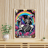 GOUOYANA Skull Diamond Art Kits for Adults, Tarot Card Diamond Painting for Beginners, DIY Full Rhinestone 5D Gothic Diamond Painting Kits (Gemstone Craft), Home Wall Decoration (12x16 inch) GOUOYANA