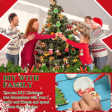 SPOKKI 108PCS Wooden Christmas Ornaments Unfinished to Paint, 12 Styles DIY Blank Wood Slices for Crafts, Christmas Tree Hanging Decorations, Holiday DIY Art Craft Kit for Kids and Adults SPOKKI