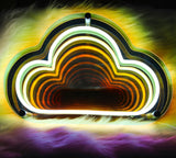 Fariita Infinity Cloud Neon Sign Light Up Infinity Mirror Double-Layer Acrylic Light Cloud LED Lamp with USB Power Bar Home Table Decor Gifts for Birthday Mather's Day Housewarming Congrats Grad Fariita