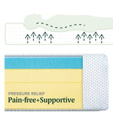 ZINUS 10 Inch Green Tea Cooling Memory Foam Mattress [New Version], Full, Fiberglass Free, Medium Firmness, Cooling Gel Foam, Certified Safe Foams & Fabric, Mattress in A Box Zinus